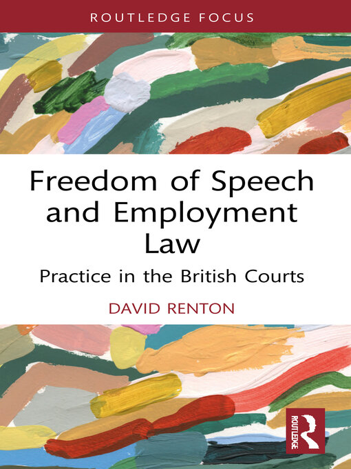 Title details for Freedom of Speech and Employment Law by David Renton - Available